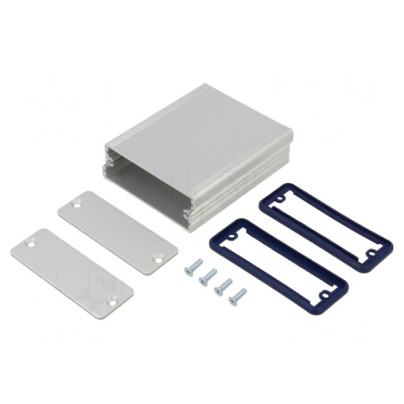 Carcasă aluminiu gri AKG 73x80x28mm | Electronic-mag.ro | Componente Electronice