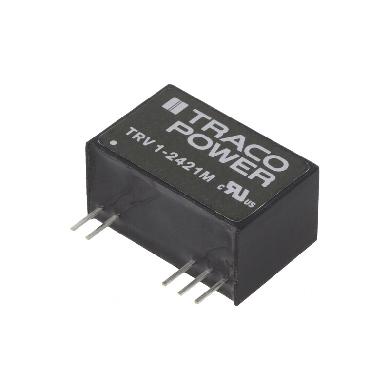 Convertor DC/DC 1W 19,2-28,8V la 15V/-5V TRV 1-2421M | Electronic-mag.ro | Componente Electronice