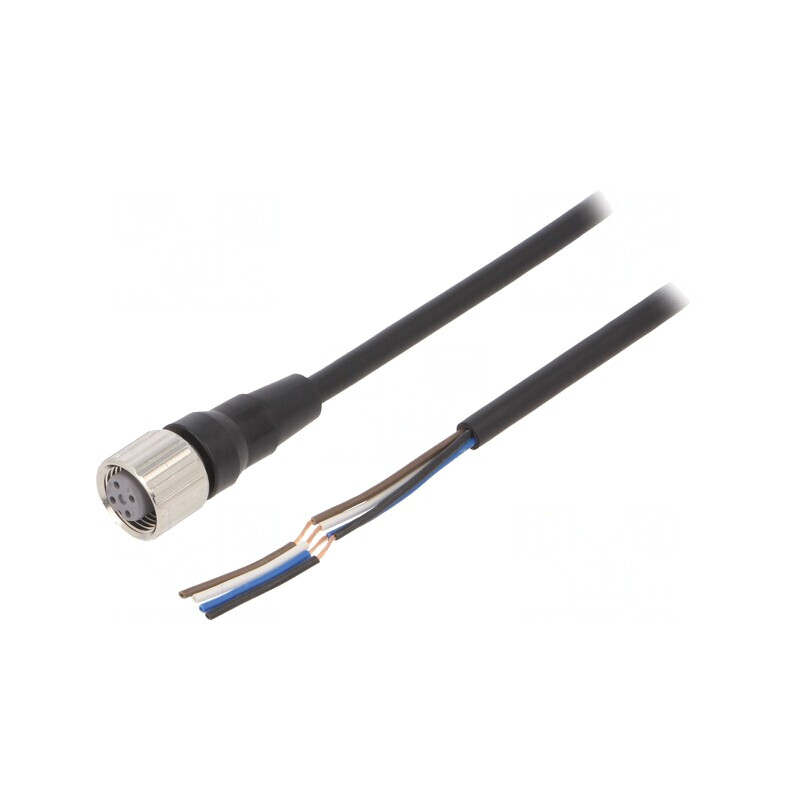 Cablu de conectare M12 4 pini 2m 4A | Electronic-mag.ro | Componente Electronice