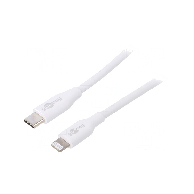Cablu USB 2.0 Apple Lightning la USB-C 2m Alb 87W | Electronic-mag.ro | Componente Electronice