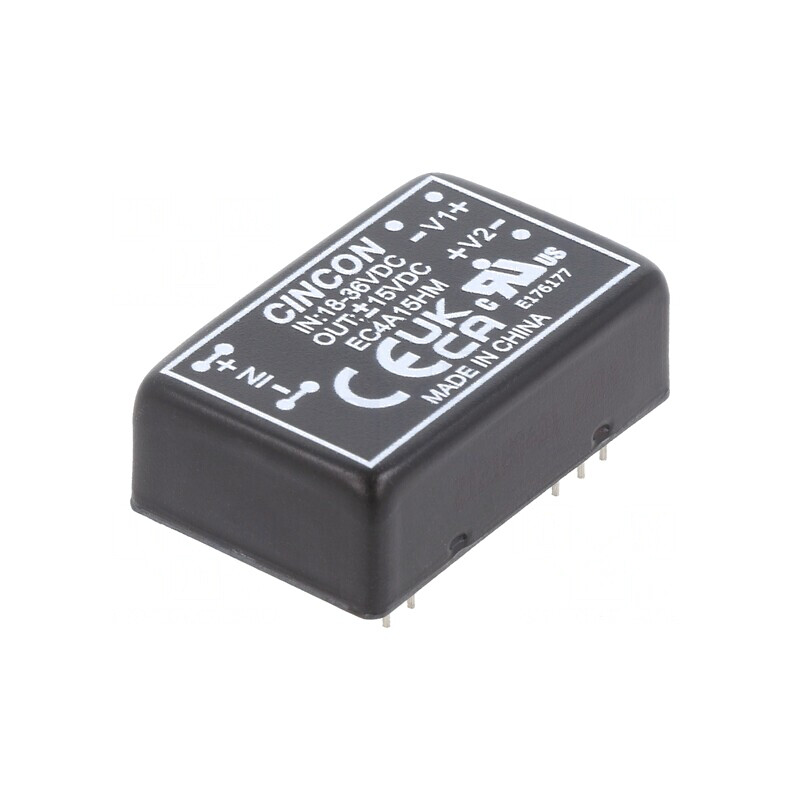 Convertor DC/DC 5/6W 18-36V la 15V/-15V EC4A15HM | Electronic-mag.ro | Componente Electronice