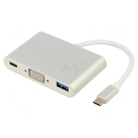 Adaptor USB 3.0/3.1 Alb 0.1m 5Gbps 60W PVC | Electronic-mag.ro | Componente Electronice