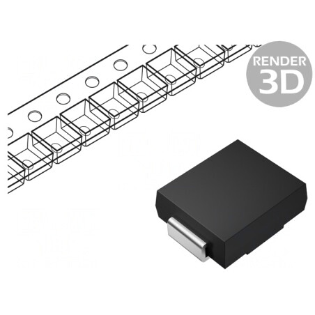 Diodă TVS 1,5kW 26,7V 15,4A Unidirecţională DO214AB | Electronic-mag.ro | Componente Electronice