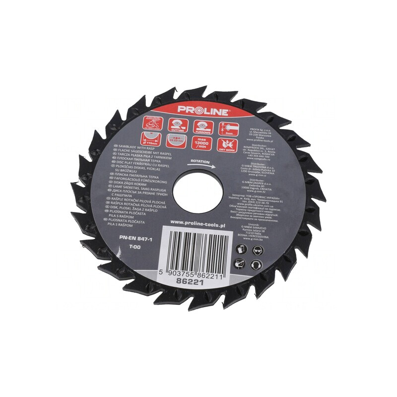 Cutting Wheel 115mm with Rasp 22.2mm Hole | Electronic-mag.ro | Componente Electronice