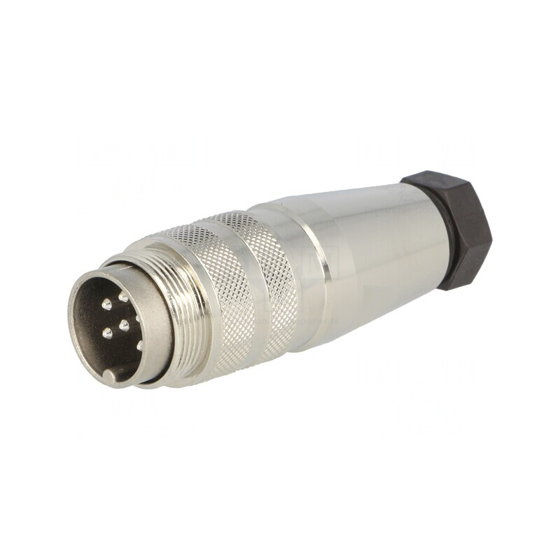 Mufă Tată M16 pentru Lipire pe Cablu 6P 5A 300V Drept C09131H0061002U | Electronic-mag.ro | Componente Electronice