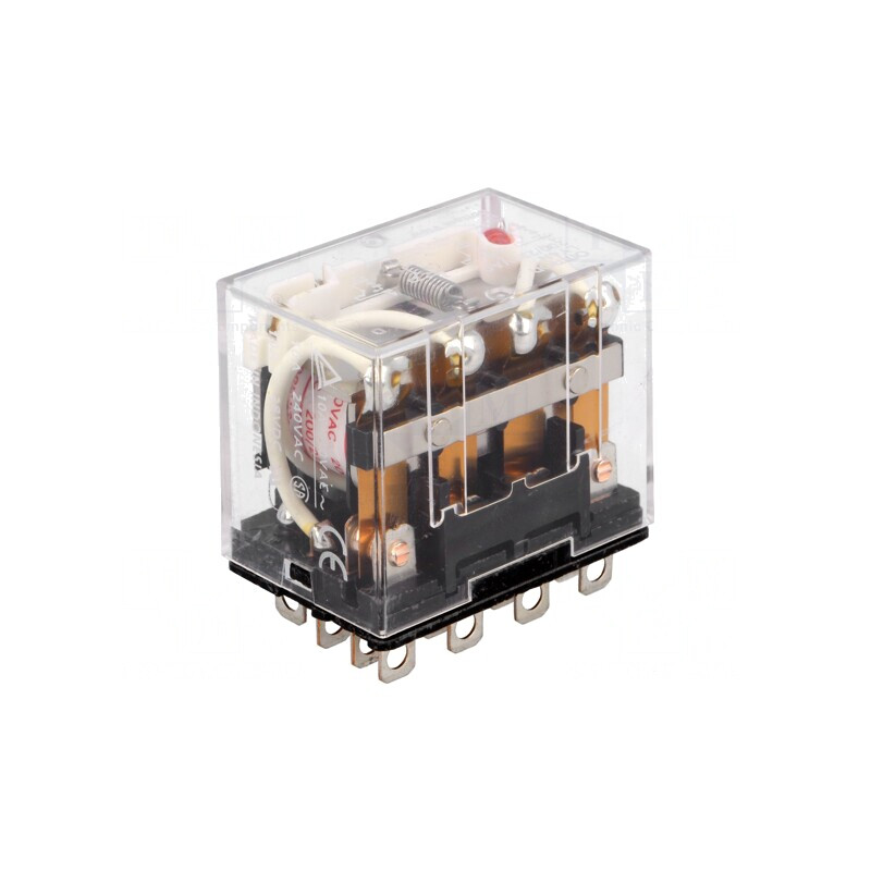 Releu Electromagnetic 4PDT 220VAC 10A | Electronic-mag.ro | Componente Electronice