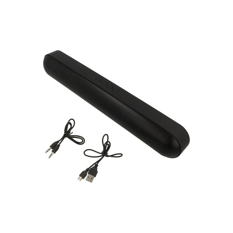 Difuzor Portabil Bluetooth Negru cu MicroSD și USB | Electronic-mag.ro | Componente Electronice