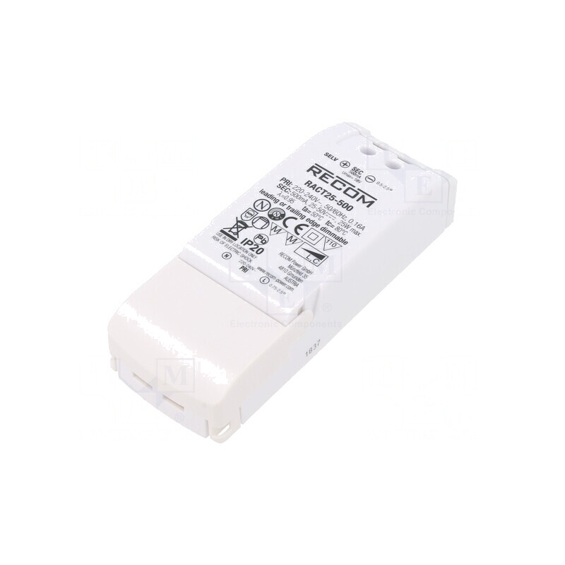 Alimentator LED 25W 500mA 198-264VAC | Electronic-mag.ro | Componente Electronice