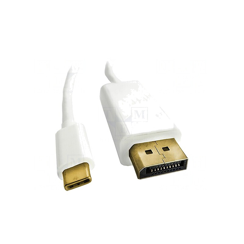 Adaptor DisplayPort 1.2 cu USB 3.1, 2m, Alb | Electronic-mag.ro | Componente Electronice