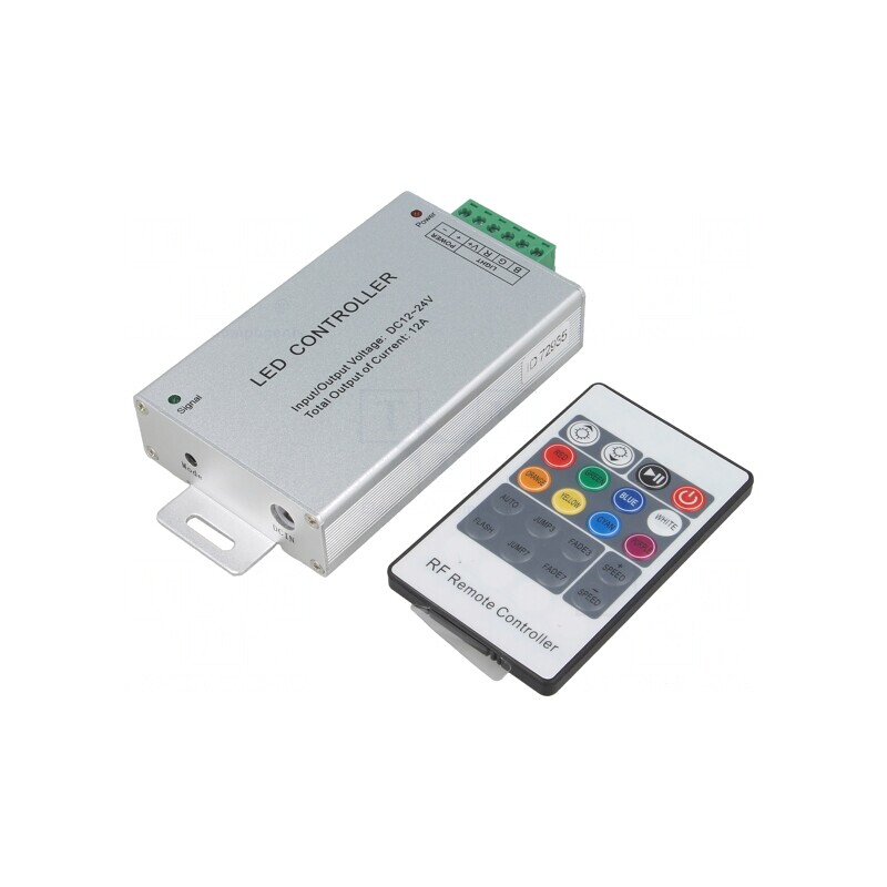 Controler LED RGB 3 Canale 12A Argintiu | Electronic-mag.ro | Componente Electronice