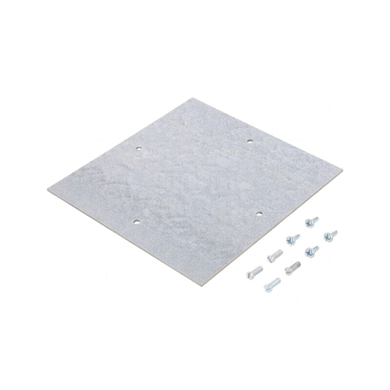 Placă de Montare Oțel Zincată 150x150x2mm | Electronic-mag.ro | Componente Electronice