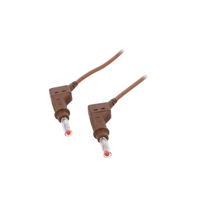 Cablu de măsurare 32A mufă banană 4 mm maro | Electronic-mag.ro | Componente Electronice