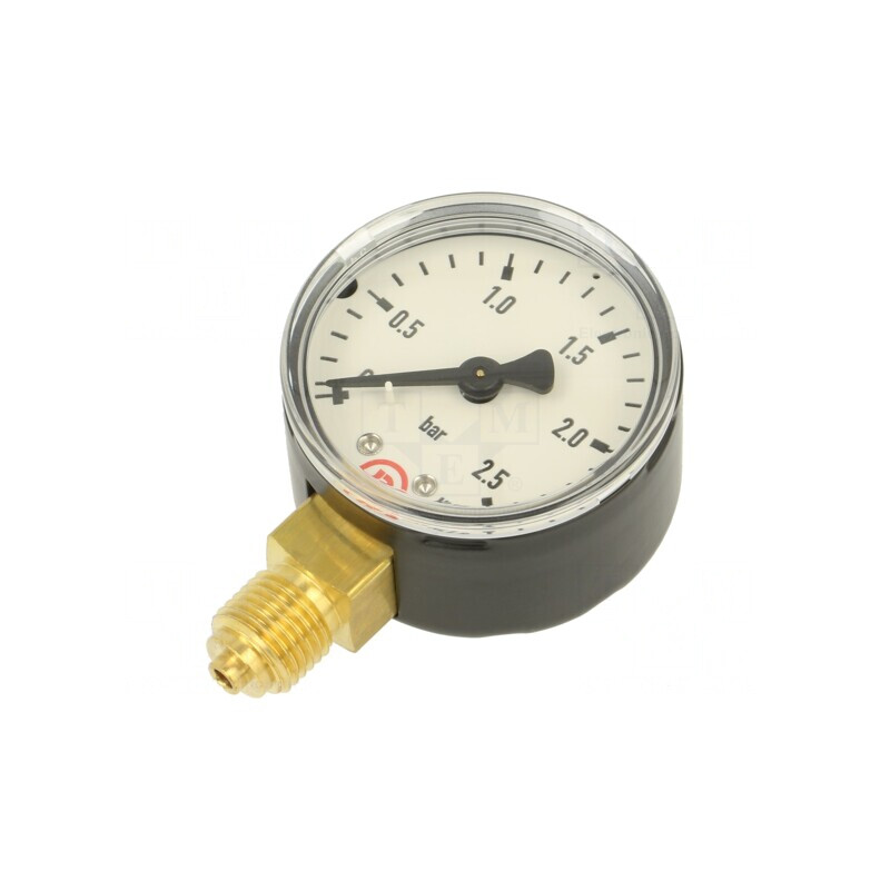 Manometru 0-2,5 Bar 50mm Lichide Neagresive și Gaze Inerte | Electronic-mag.ro | Componente Electronice