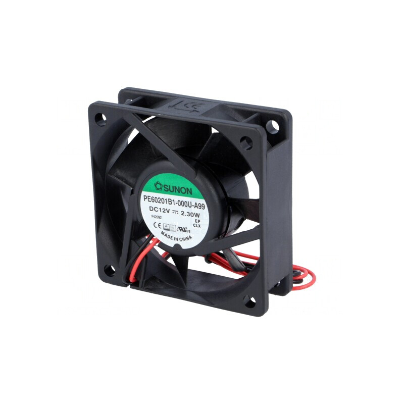 Ventilator axial DC 12V 60x60x20mm 46.72m3/h 39dBA cu bilă | Electronic-mag.ro | Componente Electronice