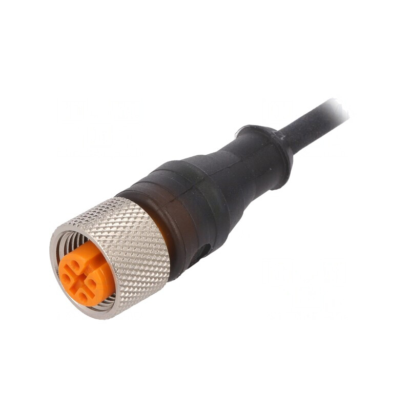 Cablu de conectare M12 3 PIN 5m 30VAC 4A | Electronic-mag.ro | Componente Electronice