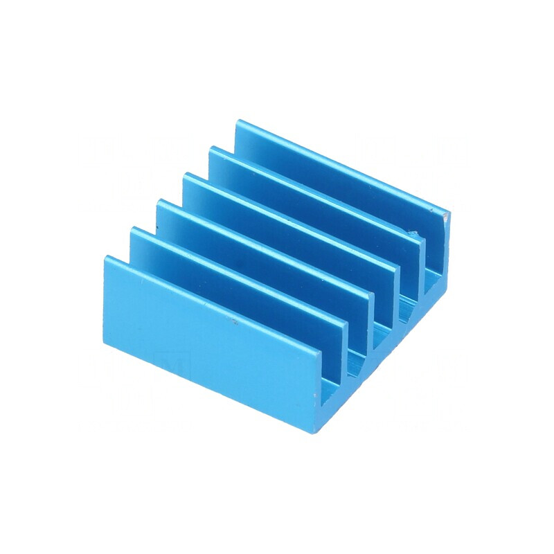 Radiator extrudat cu aripioare BGA albastru 17x17mm | Electronic-mag.ro | Componente Electronice