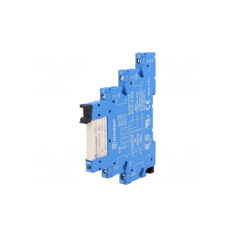 Releu Intermediar SPDT 24VAC/DC 6A 250VAC | Electronic-mag.ro | Componente Electronice
