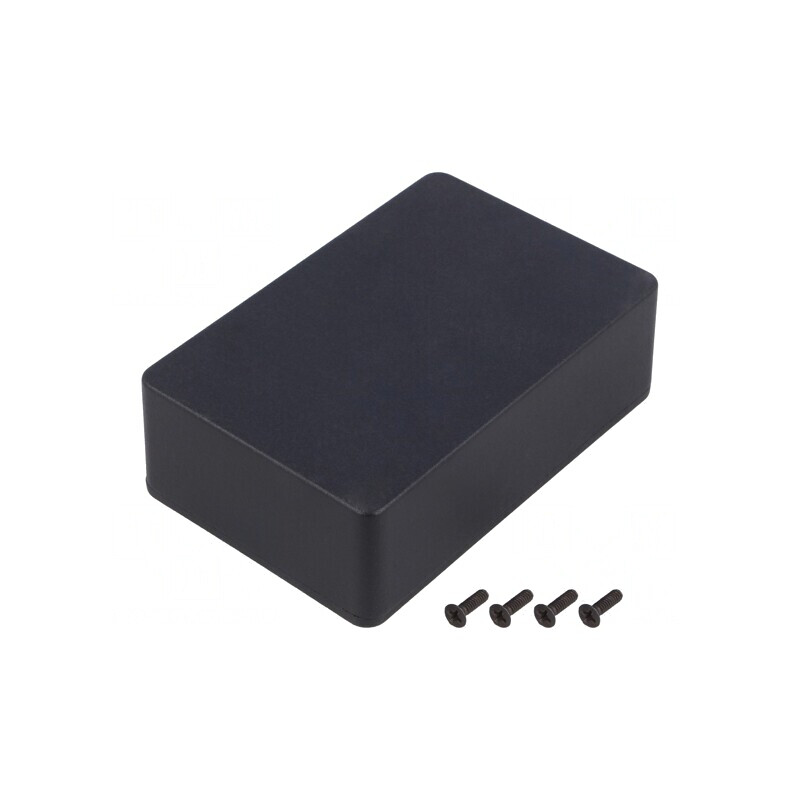 Carcasă Universală Aluminiu 77x116x38mm IP54 Negru | Electronic-mag.ro | Componente Electronice