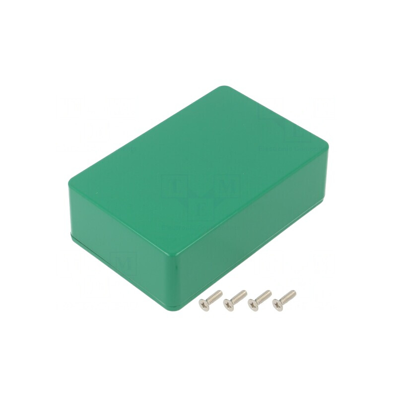 Carcasă Universală Aluminiu Verde 1590B3GR 77x116x38mm | Electronic-mag.ro | Componente Electronice