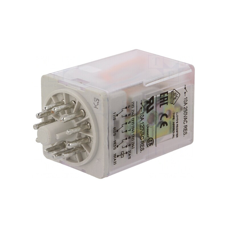 Releu Electromagnetic 3PDT 110VAC 20A | Electronic-mag.ro | Componente Electronice