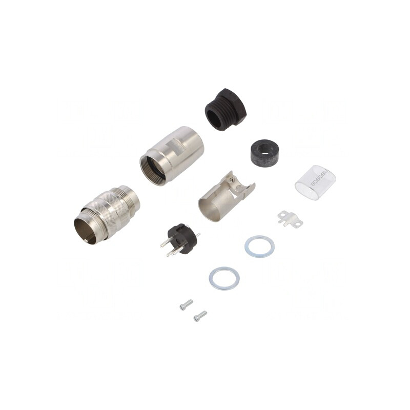 Mufă Conector M16 3-PIN Lipire pe Cablu 5A 300V | Electronic-mag.ro | Componente Electronice