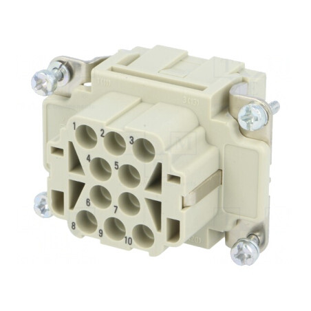 Conector HDC inserturi de contact mamă Han EE 10 PE | Electronic-mag.ro | Componente Electronice