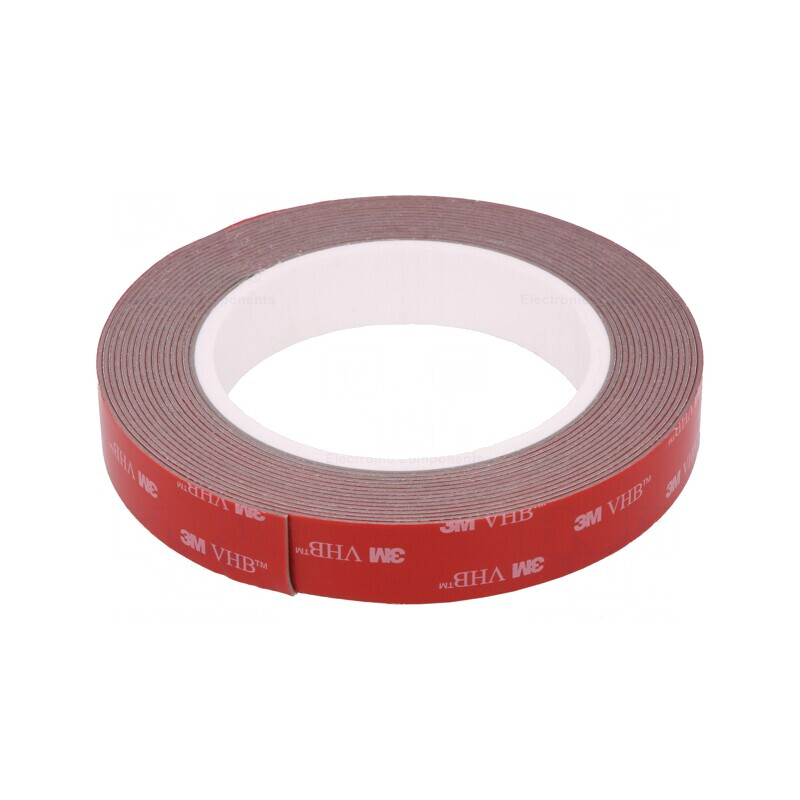 Bandă adezivă acrilică gri 19mm x 5m 3M VHB GPH 110 | Electronic-mag.ro | Componente Electronice