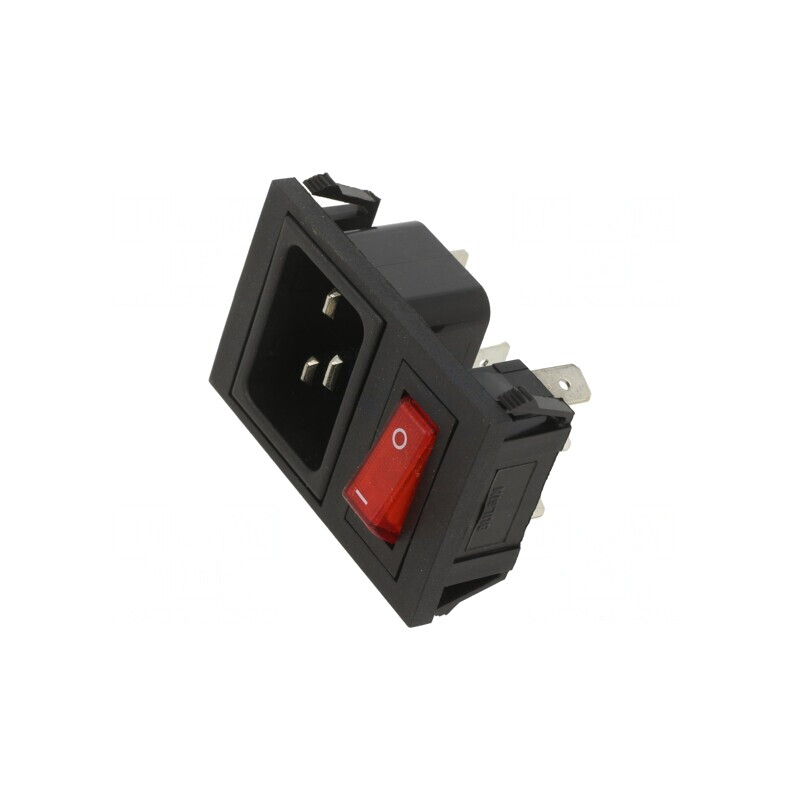 Conector de Alimentare AC 16A 250VAC IEC 60320 | Electronic-mag.ro | Componente Electronice