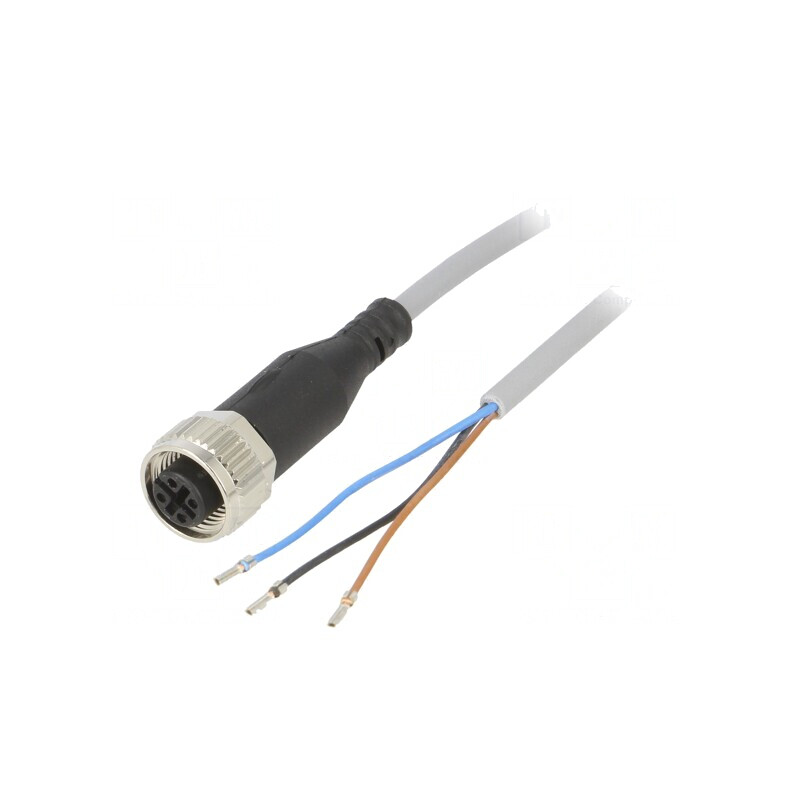 Cablu Conectare M12 3 PIN 2.5m 250VAC 4A | Electronic-mag.ro | Componente Electronice