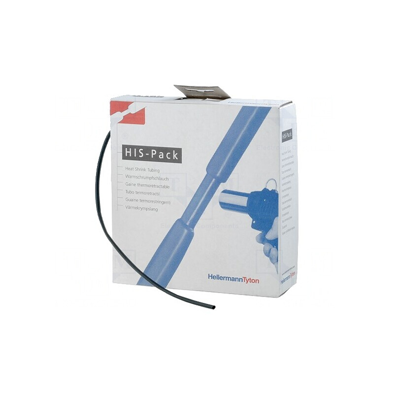 Manşon termocontractabil 3,2mm 10m negru | Electronic-mag.ro | Componente Electronice