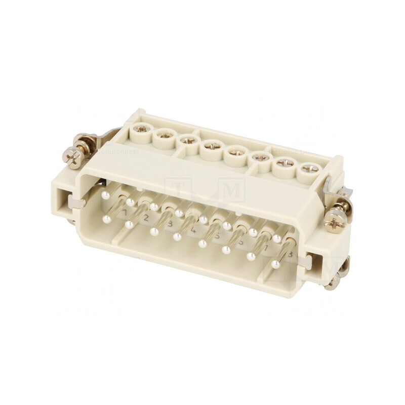 Conector HDC Inserturi Contact Tată 16A 16P | Electronic-mag.ro | Componente Electronice