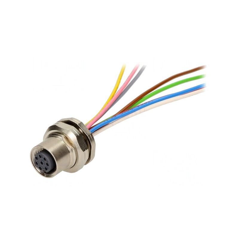 Soclu M12 PIN 8 mamă cablu 0,5m DeviceNet/CANopen | Electronic-mag.ro | Componente Electronice
