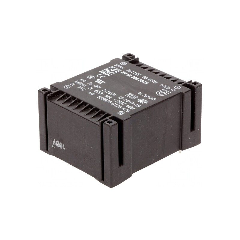 Transformator încapsulat 30VA 115VAC 12V 1,25A | Electronic-mag.ro | Componente Electronice