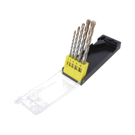 Set Burghie Carbură Beton/Piatră/Metal 5 Buc. | Electronic-mag.ro | Componente Electronice