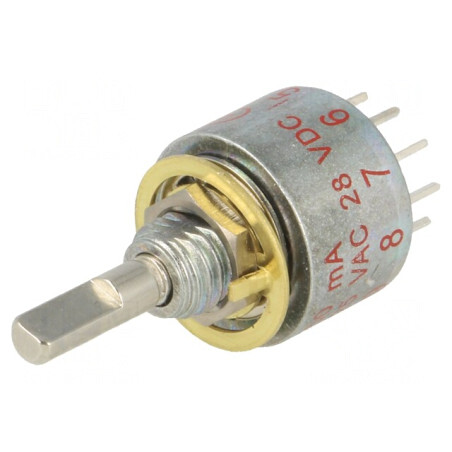 Comutator Rotativ 10 Pozitii 0.25A 125VAC 28VDC | Electronic-mag.ro | Componente Electronice
