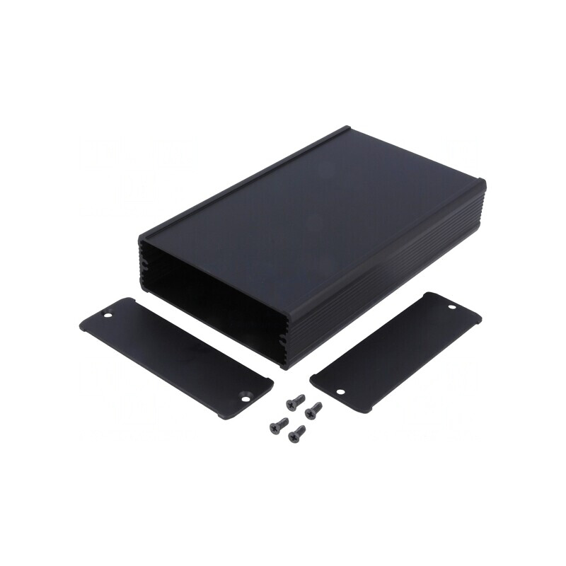 Carcasă aluminiu neagră TUF 94x160x32mm | Electronic-mag.ro | Componente Electronice Carcasă aluminiu neagră TUF 94x160x32mm | Electronic-mag.ro | Componente Electronice