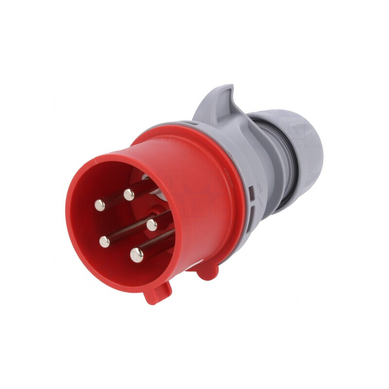 Conector alimentare AC trifazat mufă tată 32A 400VAC IP44 | Electronic-mag.ro | Componente Electronice
