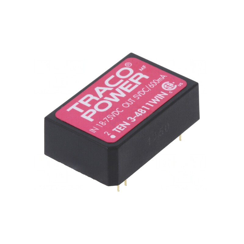 Convertor DC/DC 3W 18-75V la 5V 600mA DIP24 | Electronic-mag.ro | Componente Electronice