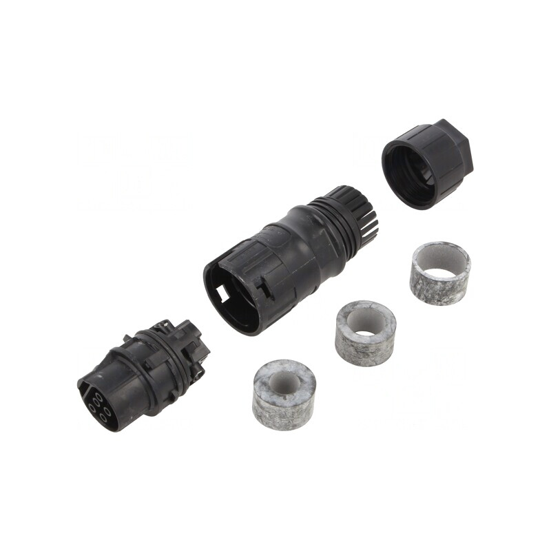 Conector Circular Soclu Mamă 5 Pin 35A Argintat | Electronic-mag.ro | Componente Electronice