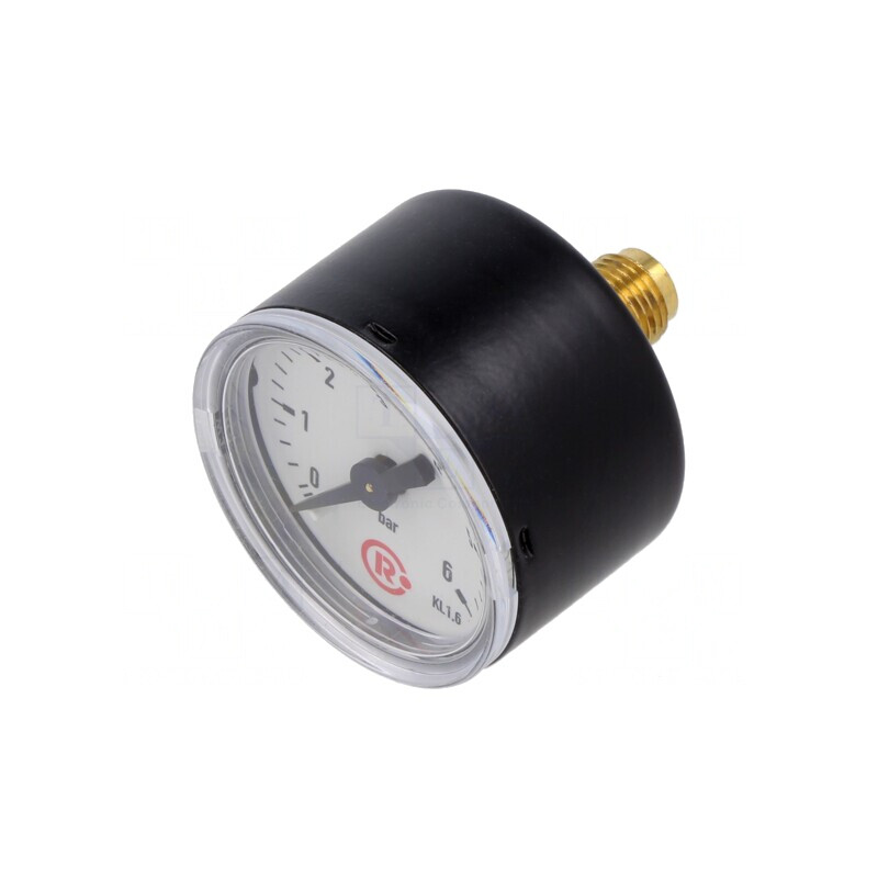 Manometru 0-6 bar 40mm Lichide și Gaze Inerte | Electronic-mag.ro | Componente Electronice