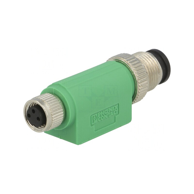 Adaptor PIN 3P M12MS-M8FS 60VAC 4A 60VDC | Electronic-mag.ro | Componente Electronice