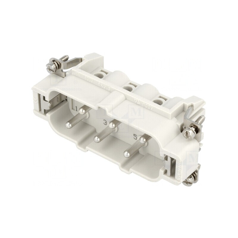 Conector HDC Inserturi Contact Tată 6 6 PE 35A | Electronic-mag.ro | Componente Electronice