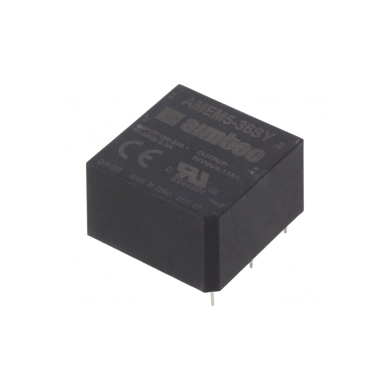 Convertor AC/DC 5W 36VDC AMEM5-36SY | Electronic-mag.ro | Componente Electronice