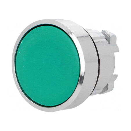 Comutator apăsare 22mm verde 2 poziții stabilizate | Electronic-mag.ro | Componente Electronice