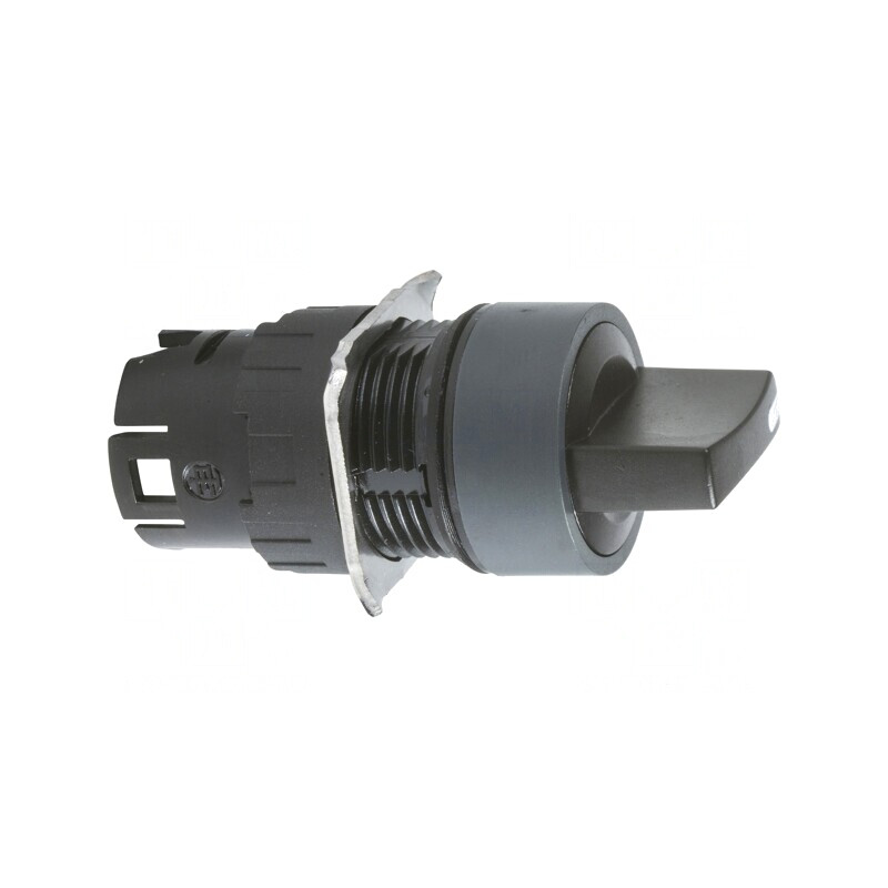 Comutator Rotativ 16mm 2 Posiții Negru | Electronic-mag.ro | Componente Electronice