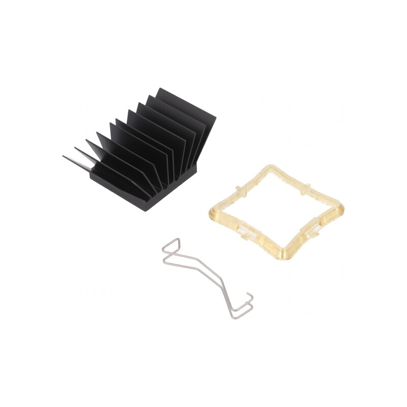Radiator cu aripioare BGA negru 29x29mm | Electronic-mag.ro | Componente Electronice