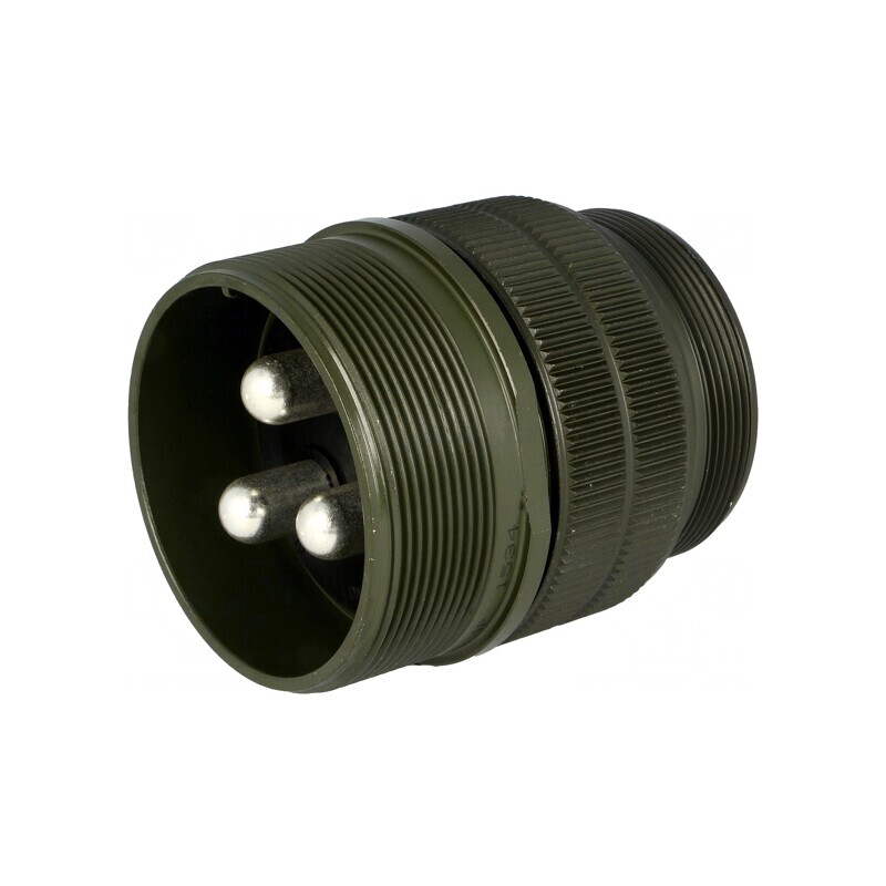 Conector Circular 36mm Aluminiu Oliv | Electronic-mag.ro | Componente Electronice
