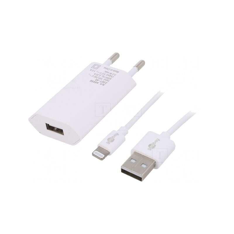 Alimentator pulsatoriu 5VDC 5W cu ștecher EU alb | Electronic-mag.ro | Componente Electronice