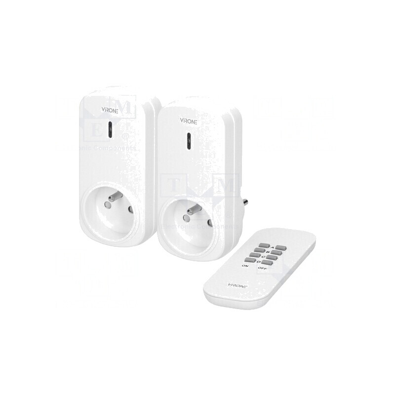 Soclu de Rețea 230V 25m Alb | Electronic-mag.ro | Componente Electronice