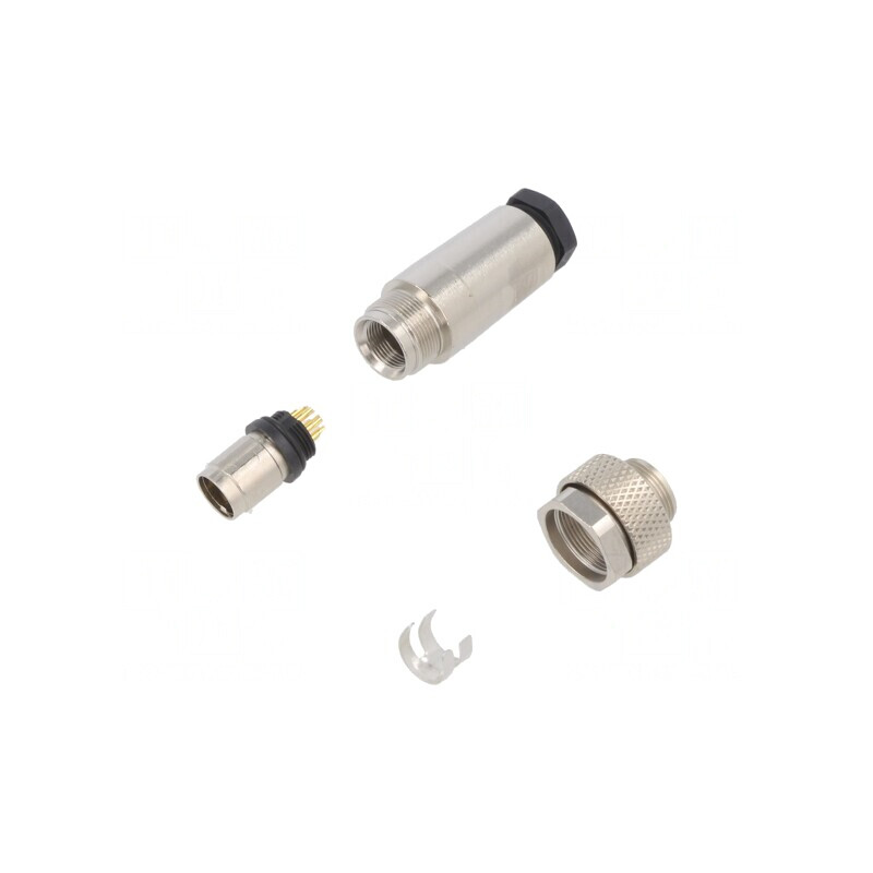 Conector M9 Mufă Tată Aurit 7 PIN IP67 125V | Electronic-mag.ro | Componente Electronice